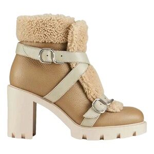 Christian Louboutin Pole Chic 70 Calf Boots Sz 39.5